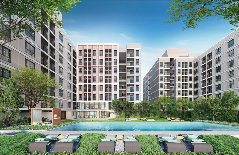 For SaleCondoOnnut, Udomsuk : Low Rise 8 -story condo for sale. Good Day Sukhumvit 93. Completely decorated near Bangchak BTS 1.4 km.