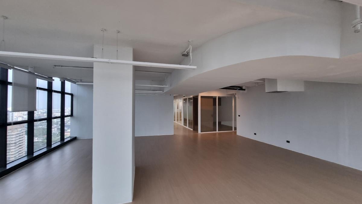 For RentOfficeSukhumvit, Asoke, Thonglor : Office for rent near BTS Ekkamai, 25th floor, 450SQM. Renovated fully furnished