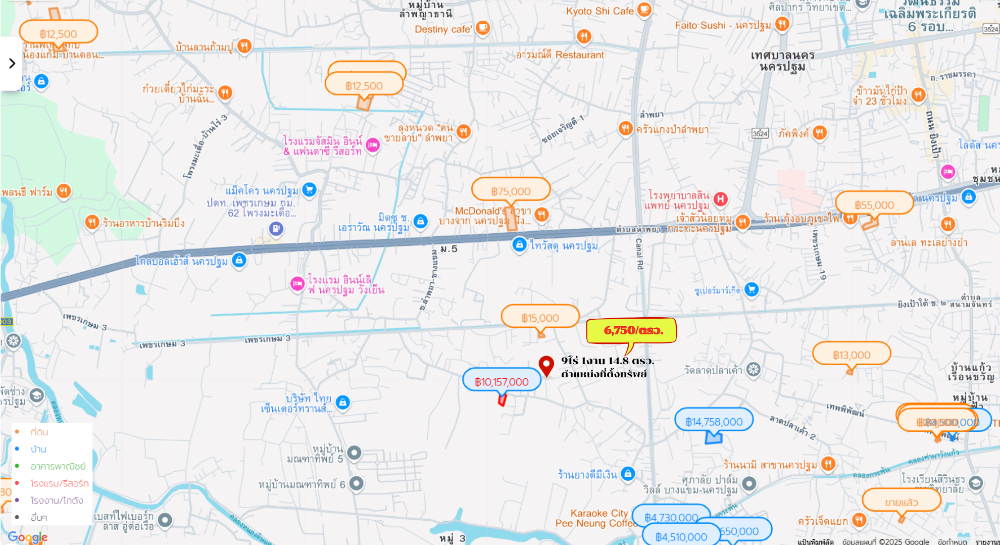 ขายที่ดินนครปฐม : โอกาสทองมาถึงแล้ว! ที่ดินสวย ทำเลเด่น ราคาดีสุดในย่านนี้ จังหวัดนครปฐม ตำบลบางแขม  #นครปฐม #เซ็นทรัลนครปฐม