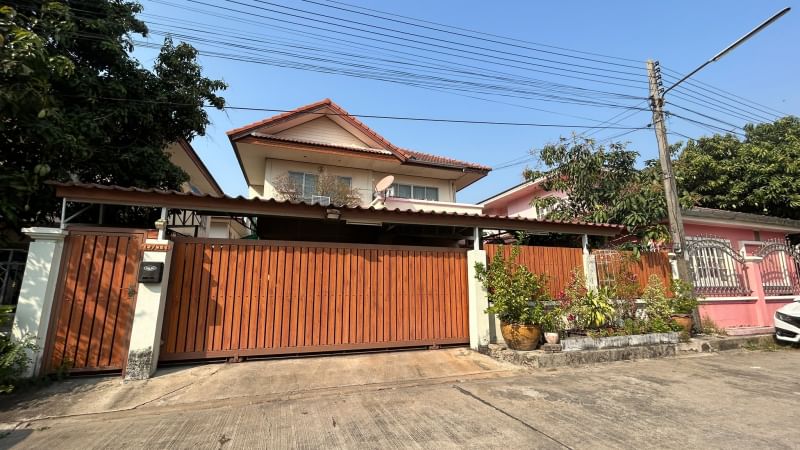 ขายบ้านปทุมธานี รังสิต ธรรมศาสตร์ : ขายบ้านเดี่ยว 2 ชั้น ขนาด 60 ตร.ว ธัญญะบุรี ใกล้มาเก็ตเพลส ฟิวเจอร์พาร์ค สนามบินดอนเมือง