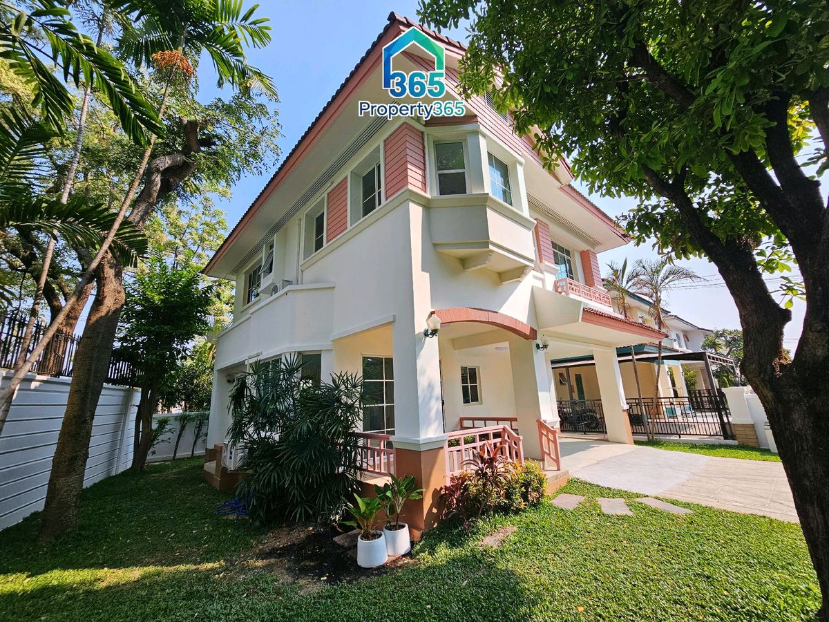 บ้านนวมินทร์ รามอินทรา : ขาย/เช่า มัณฑนา วัชรพล 2 ที่ดินใหญ่ 105 ตรว ที่ดินเยอะ ต่อเติมแล้ว สภาพดี หลังมุมโครงการ