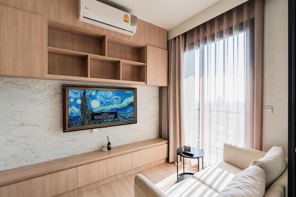 ให้เช่าคอนโดสะพานควาย จตุจักร : ให้เช่าคอนโด 1 ห้องนอน ห้องสวยชั้นสูงสุด เครื่องใช้ไฟฟ้าทุกอย่างยันเครื่องกรองน้ำ Coway เลี้ยงสัตว์ได้ครับ ล้างแอร์ให้ 2 ครั้งต่อปี