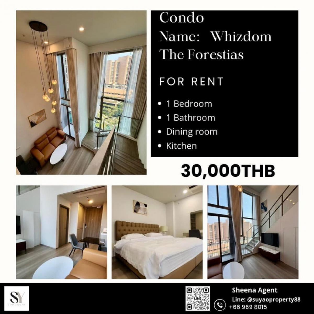 For RentCondoBangna, Bearing, Lasalle : Whizdom The Forestias