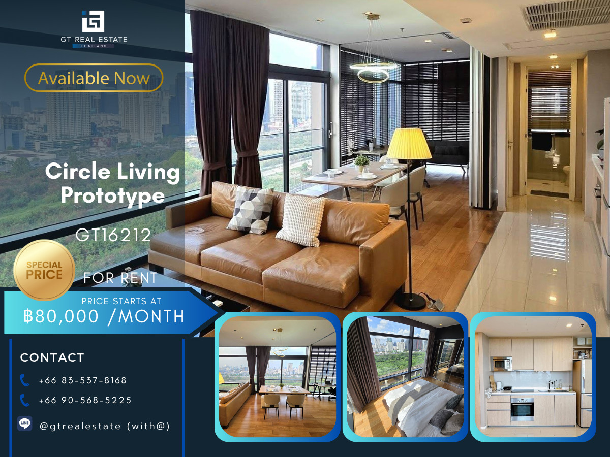 For RentCondoRama9, Petchburi, RCA : 💎 GT16212 | Circle living prototype condo, convenient travel, near MRT, there is a shuttle, the room is very beautifully decorated. Fully furnished, ready to move in!!