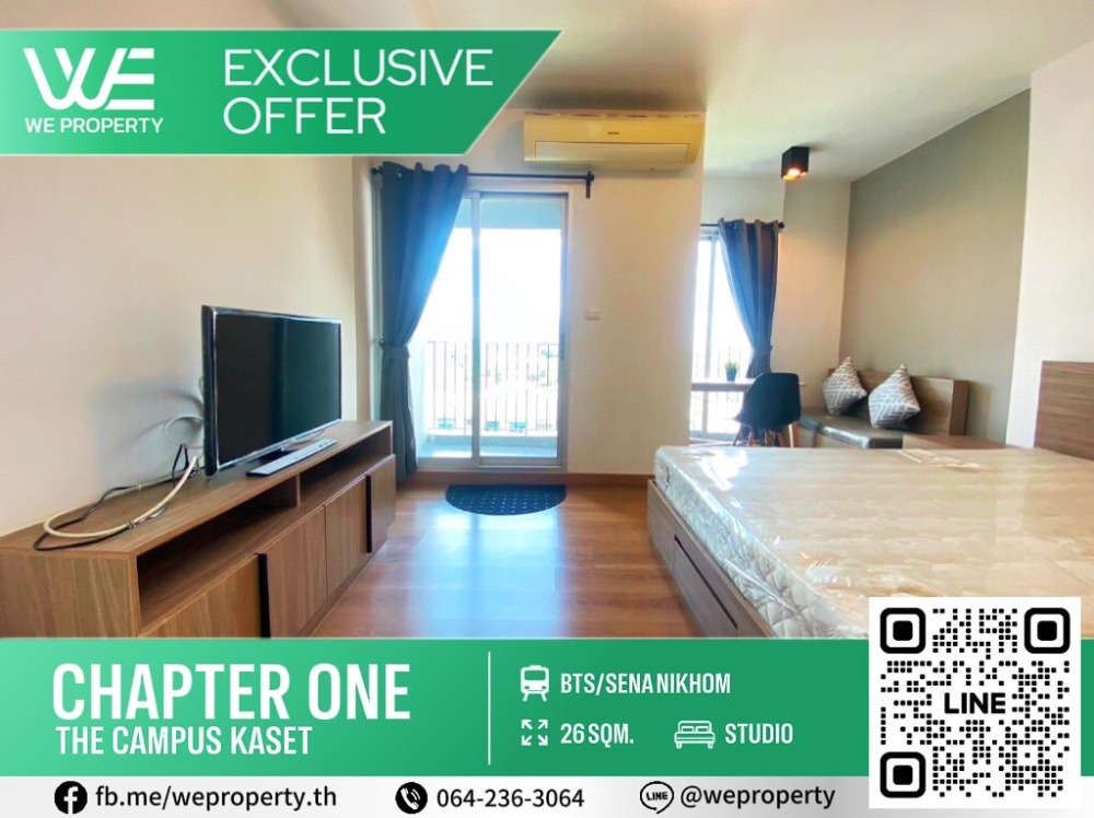 For SaleCondoKasetsart, Ratchayothin : The room is beautiful and beautiful. Never rented ⭐Chapter One The Campus