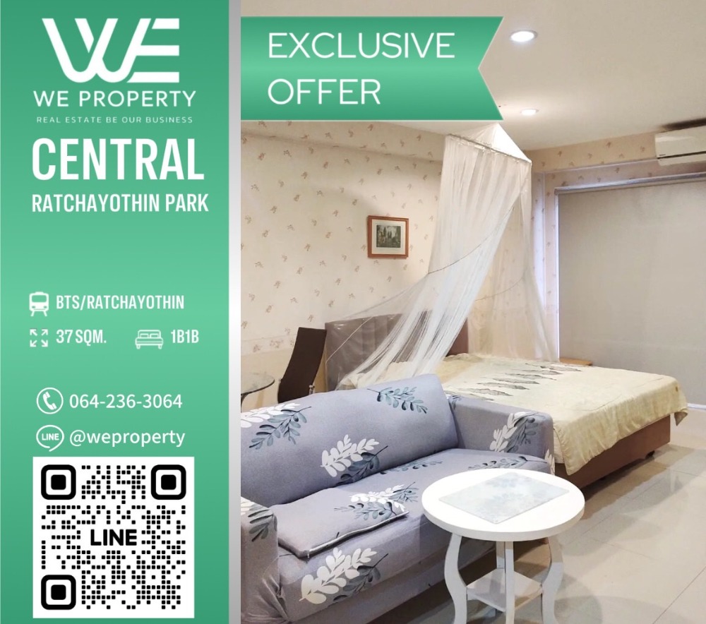 For SaleCondoKasetsart, Ratchayothin : A high -ranking room, new renovated, never rented ⭐central Ratchayothin Park (Central Ratchayothin Park)
