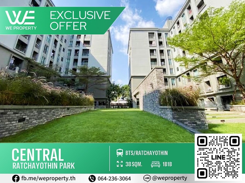For SaleCondoKasetsart, Ratchayothin : Exclusive Offer Special price ⭐ Central Ratchayothin Park (Central Ratchayothin Park)