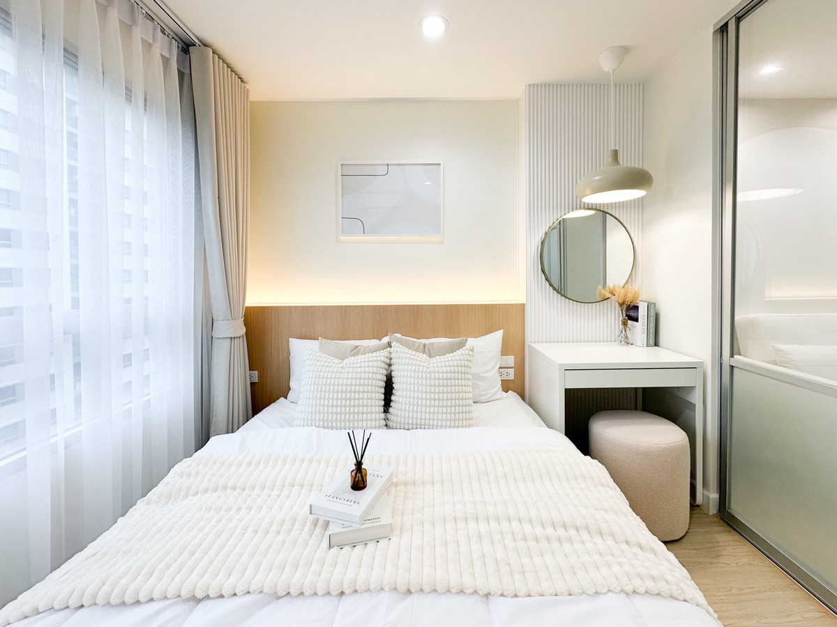 For SaleCondoNawamin, Ramindra : Lumpini Park Nawamin-Sri Burapha, beautiful room with new furniture