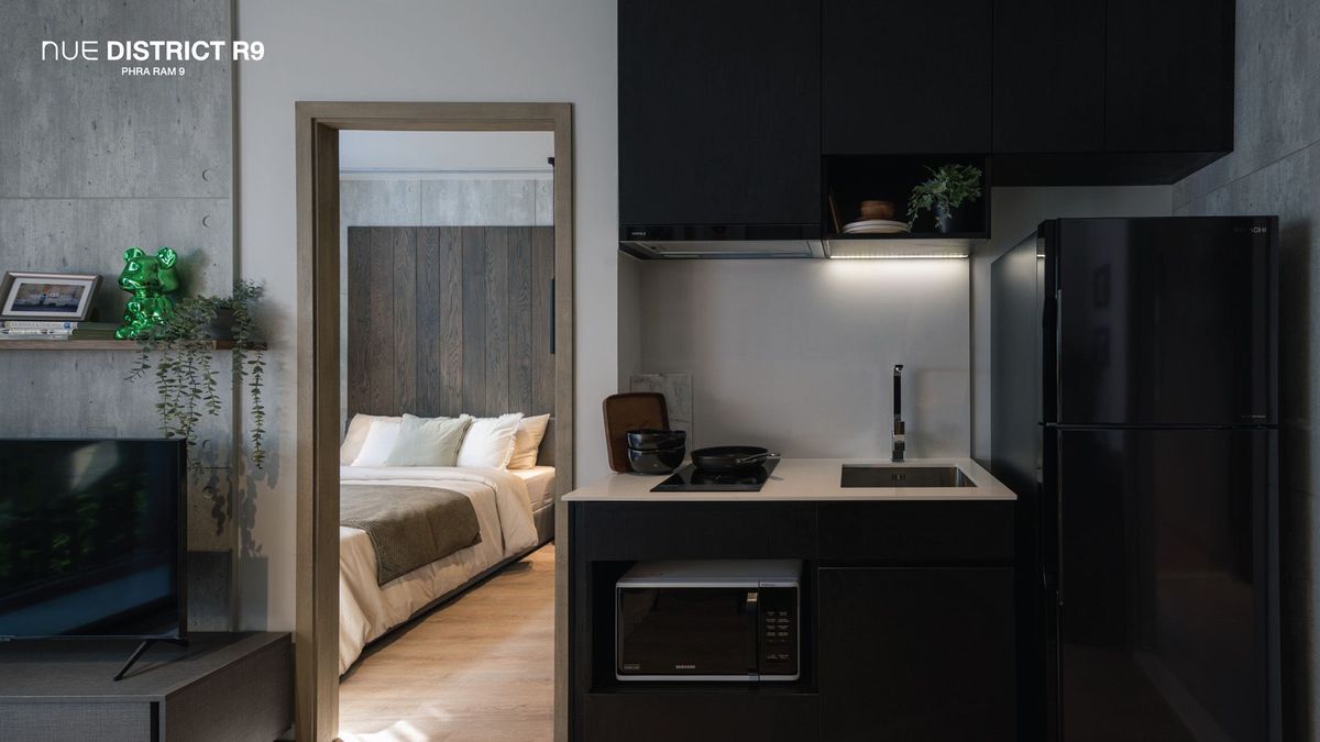 For SaleCondoRama9, Petchburi, RCA : 🚩NUE District R9 2Beds1bath 40.5SQM