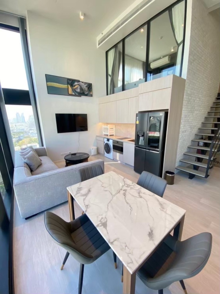 ให้เช่าคอนโดสีลม ศาลาแดง บางรัก : 📌For RENT เช่า | The Lofts Silom - 2BR Loft - Hybrid (68 sqm) 55,000 THB