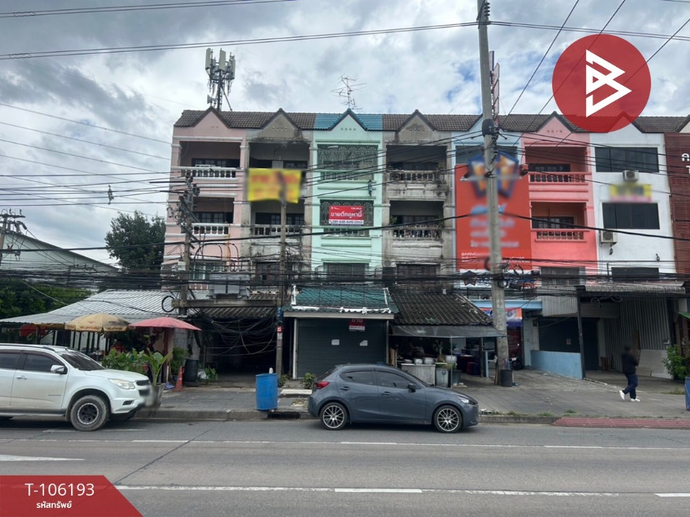 For SaleShop HouseSamut Prakan,Samrong : 3 -storey commercial building for sale on Thepharak Road, near SEA Gate, Samut Prakan
