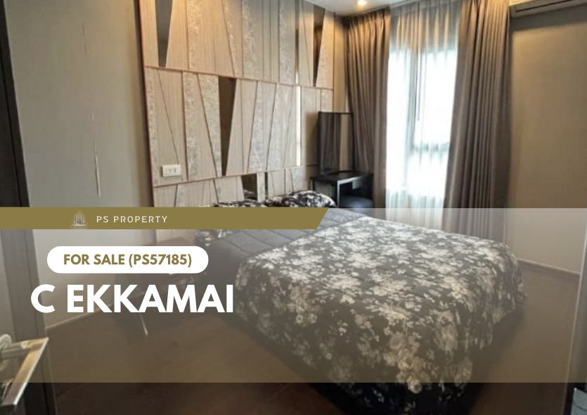 For SaleCondoSukhumvit, Asoke, Thonglor : Urgent sale 📍 C Ekkamai 📍 Built-in furniture, beautifully decorated, complete electrical appliances, near BTS Ekkamai (PS57185)