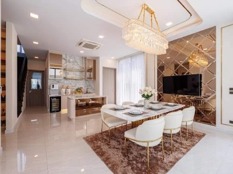 For RentHouseLadkrabang, Suwannaphum Airport : Belgravia Excel Pool Villa Bangna for Rent