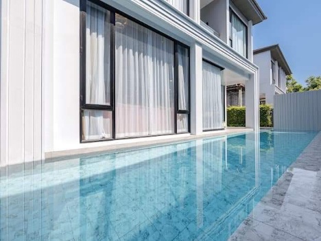 For RentHouseLadkrabang, Suwannaphum Airport : Belgravia Excel Pool Villa Bangna for Rent