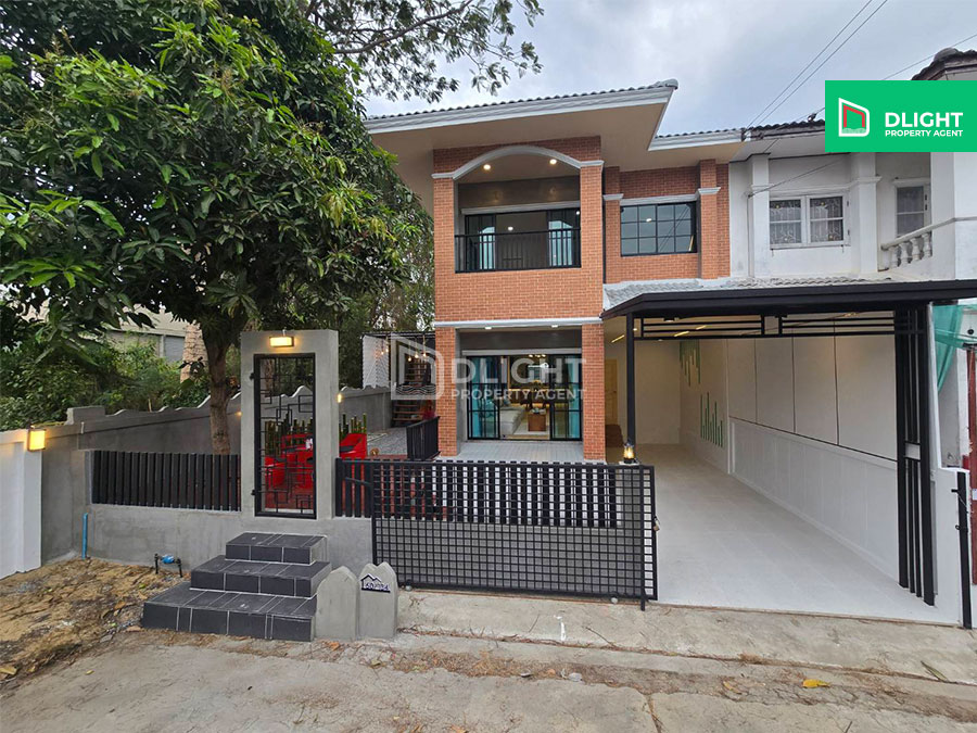 For SaleTownhomeNawamin, Ramindra : Urgent sale! 2 -story townhouse renovated, beautiful, ready to be in the band, 1 Sai Sai 38.7 sq. 3 bedrooms, 2 bathrooms, 3 parking, beautiful, beautiful, full of modern style, worthy of 3.45 million baht, slow Only will be sad