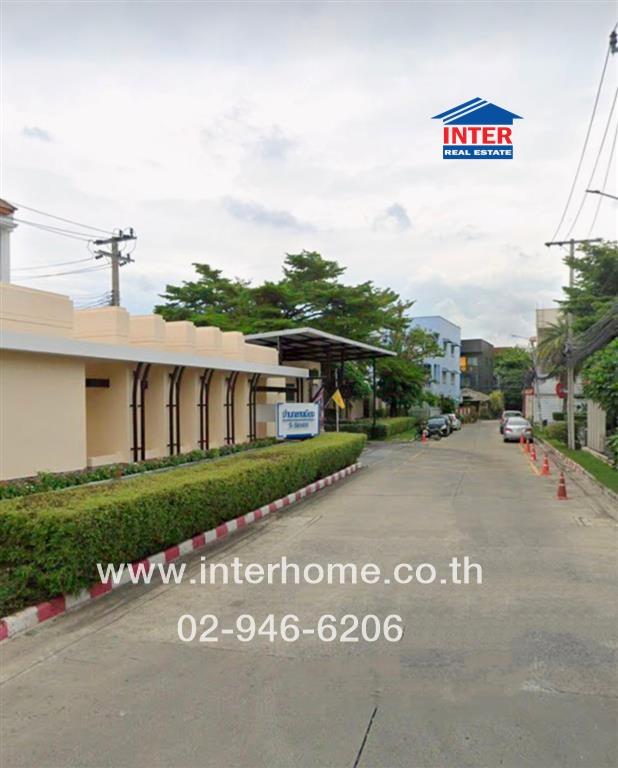 For SaleTownhomeYothinpattana,CDC : 3-story townhouse, 20 sq.w. Village, Mueang S-SEAs, Rama 9-Ladprao, near MRT Lat Phrao 71 Soi Pradit Manutham 3 Soi Lat Phrao 84, Lat Phrao Road, Pradit Manutham Road Wang Thonglang District Bangkok
