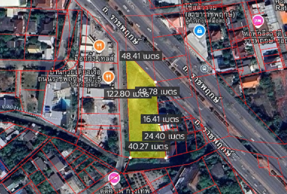 For SaleLandPinklao, Charansanitwong : Land next to Ratchaphruek Road / 2 Rai 1 Ngan 29 Square Wa (FOR SALE) STONE935