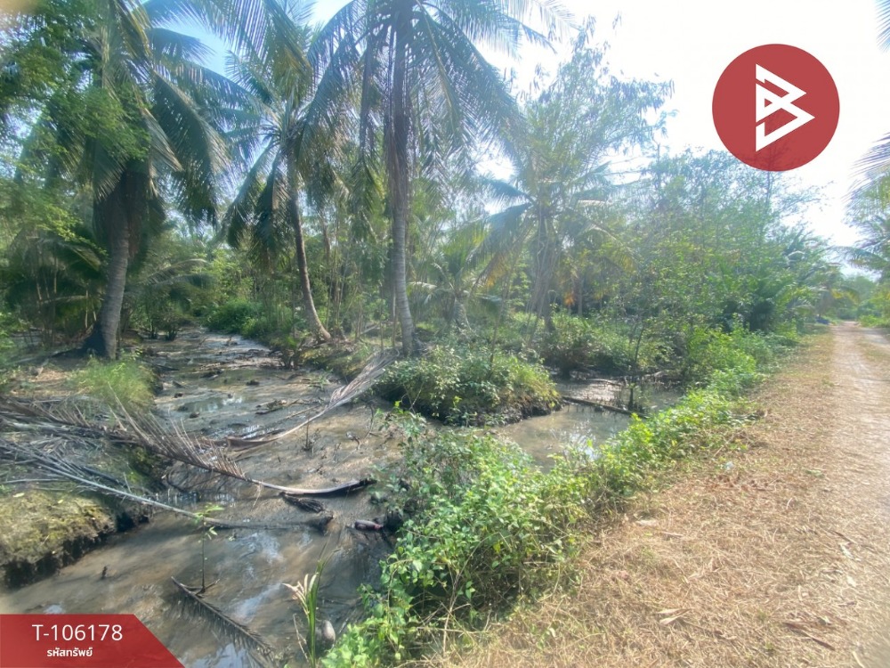 For SaleLandSamut Songkhram : Land for sale in an area of ​​1 rai 2 ngan 44 sq.wah, Bang Khan Chat, Samut Songkhram