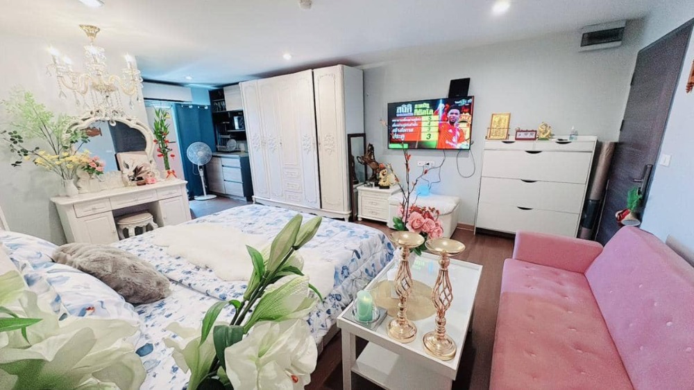 For SaleCondoRatchadapisek, Huaikwang, Suttisan : Urgent sale ✨ Grand Park Town ✨ Beautifully decorated, ready to move in, room facing north, near Central Eastville (PS57724)