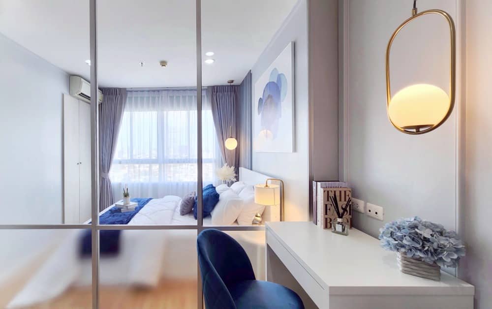 For SaleCondoNawamin, Ramindra : Urgent sale 🔥 Lumpini Park Nawamin - Si Burapha 🔥 High floor, shady central area New room with complete set of new furniture (PS57751)