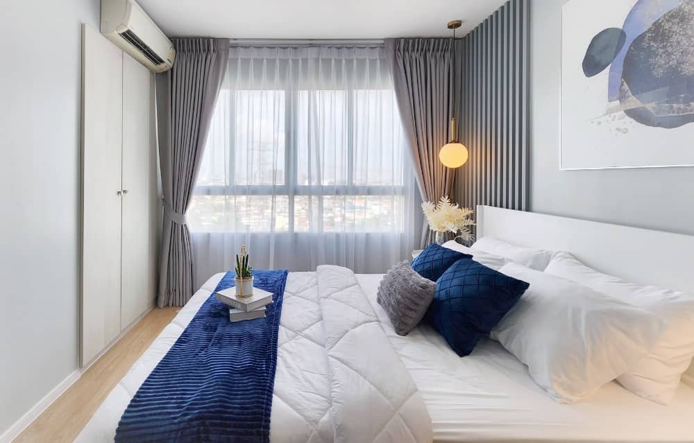 For SaleCondoNawamin, Ramindra : Urgent sale 🔥 Lumpini Park Nawamin - Si Burapha 🔥 High floor, shady central area New room with complete set of new furniture (PS57751)