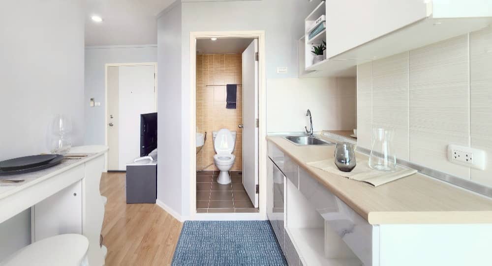 For SaleCondoNawamin, Ramindra : Urgent sale 🔥 Lumpini Park Nawamin - Si Burapha 🔥 High floor, shady central area New room with complete set of new furniture (PS57751)