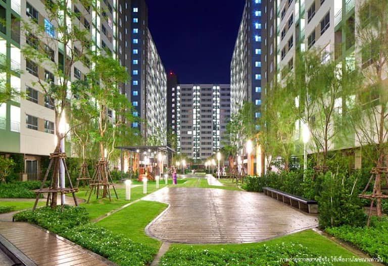 For SaleCondoNawamin, Ramindra : Urgent sale 🔥 Lumpini Park Nawamin - Si Burapha 🔥 High floor, shady central area New room with complete set of new furniture (PS57751)