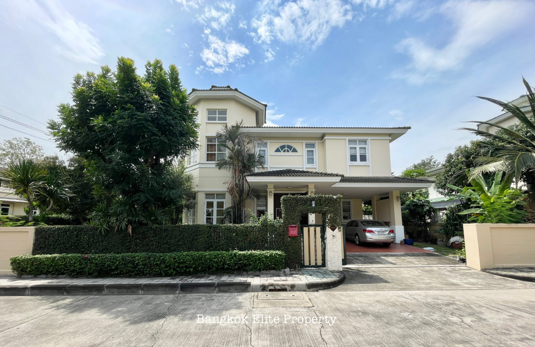 For RentHouseLadkrabang, Suwannaphum Airport : Rent a single house, Golden Nakara Onnut Motorway 5 bed, PET Friendly corner