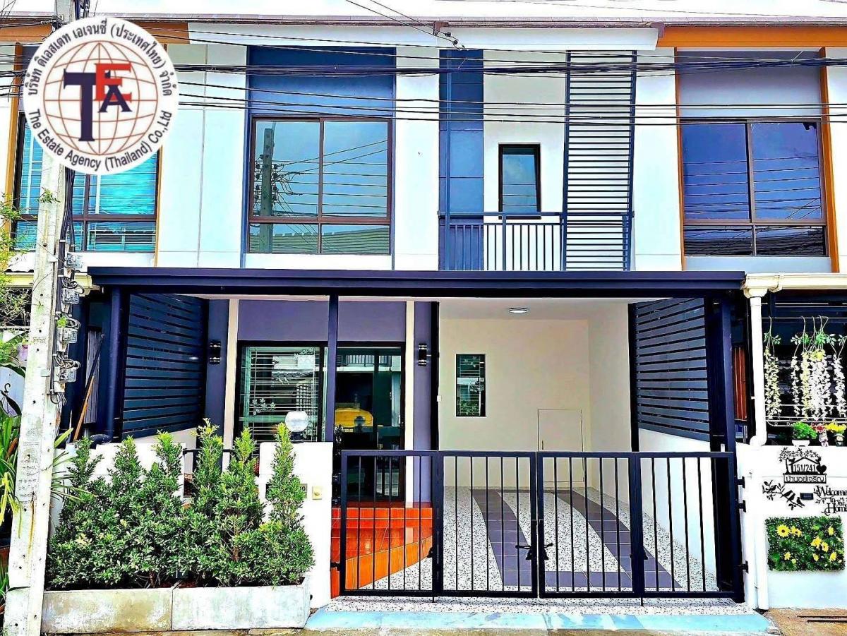 For SaleTownhomeNawamin, Ramindra : 2-storey townhouse for sale, Prime Ramindhra Kooborn, Ram Inthra-Khubon Bon 27, Pink River, Pink River, Khlong Song, Fashion Island, Safari, Panya, Intra, Phraya Surent Motorway Expressway Sin Medical Hospital Nopparat Hospital Demonstration School