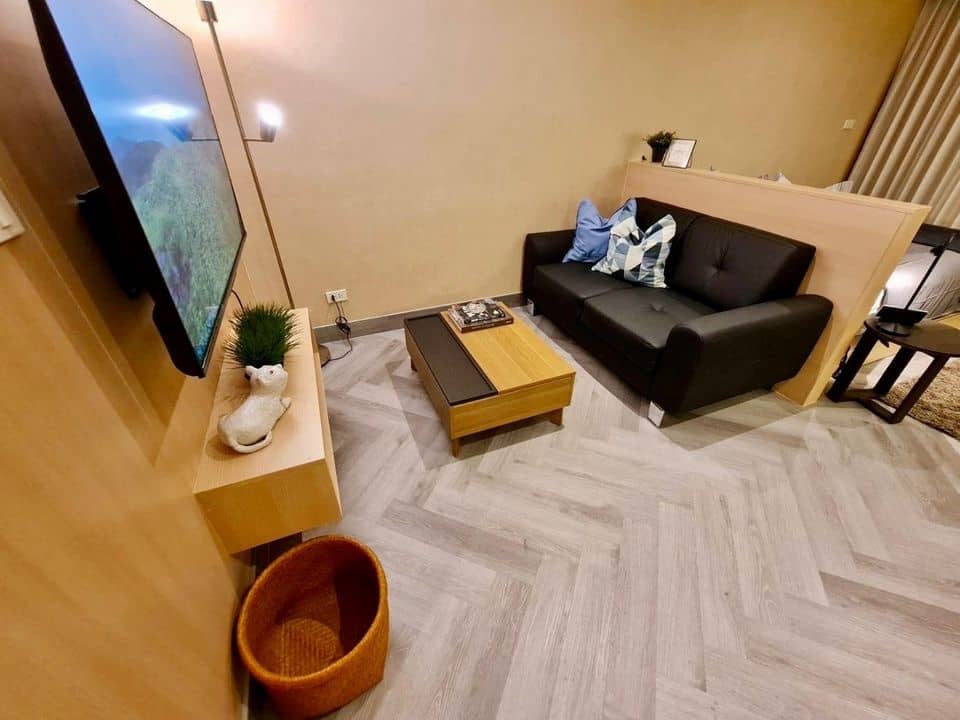 For SaleCondoLadkrabang, Suwannaphum Airport : Urgent sale 🔥 The Ninth Place 🔥 Fully decorated, ready to move in. Next to the main Srinakarin Road, opposite Paradise Park (PS58044)