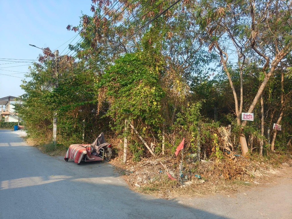 For SaleLandLadkrabang, Suwannaphum Airport : Land for sale in Lat Krabang, Romklao Road 23, 1 area, 121 square wah.