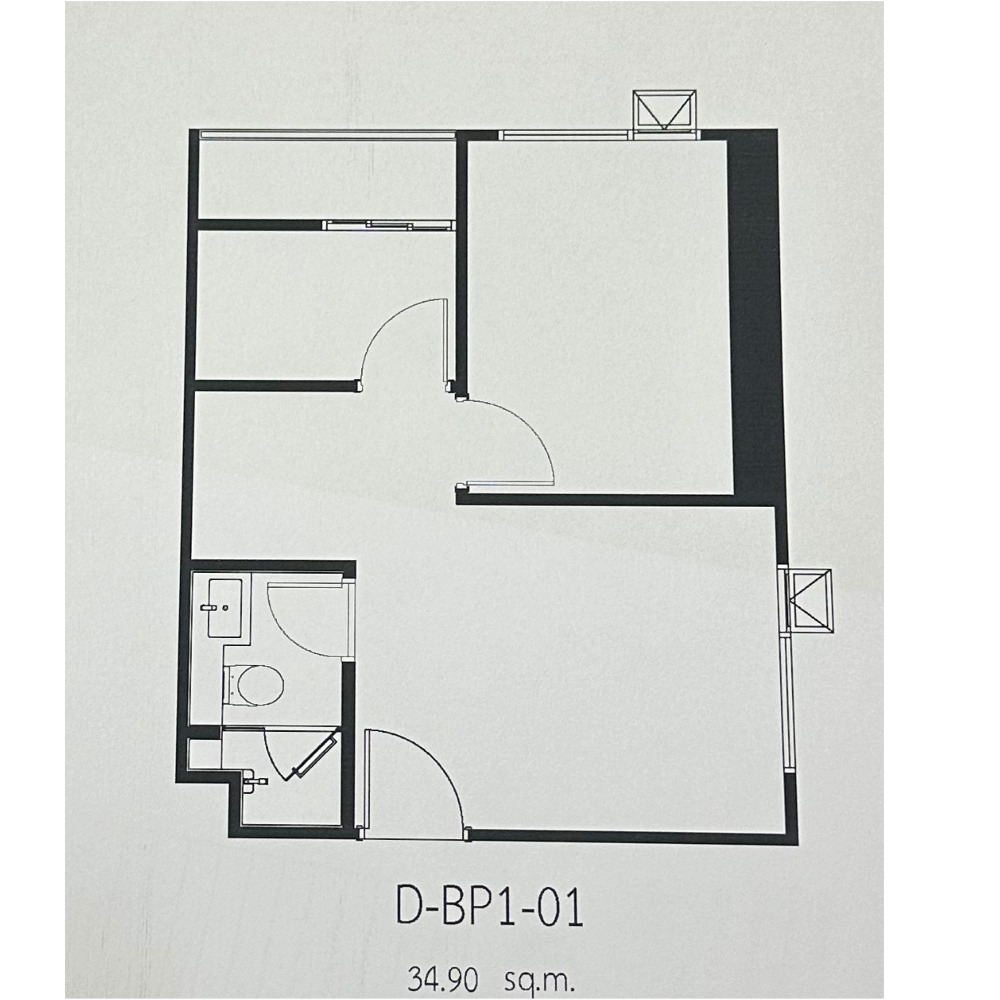 ขายดาวน์คอนโดปิ่นเกล้า จรัญสนิทวงศ์ : ขายดาวน์ห้อง 1 Bedroom Plus Duo Garden/Corner zone ชั้น 26 UsableArea 46.3 Sq.m. Origin play bangkhunnon triple station