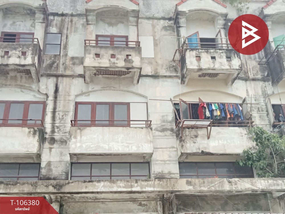 For SaleShop HouseSamut Prakan,Samrong : 3.5 -story commercial building for sale, Thepharak Road, area 17 sq.whong, Bang Sao Thong Samut Prakan
