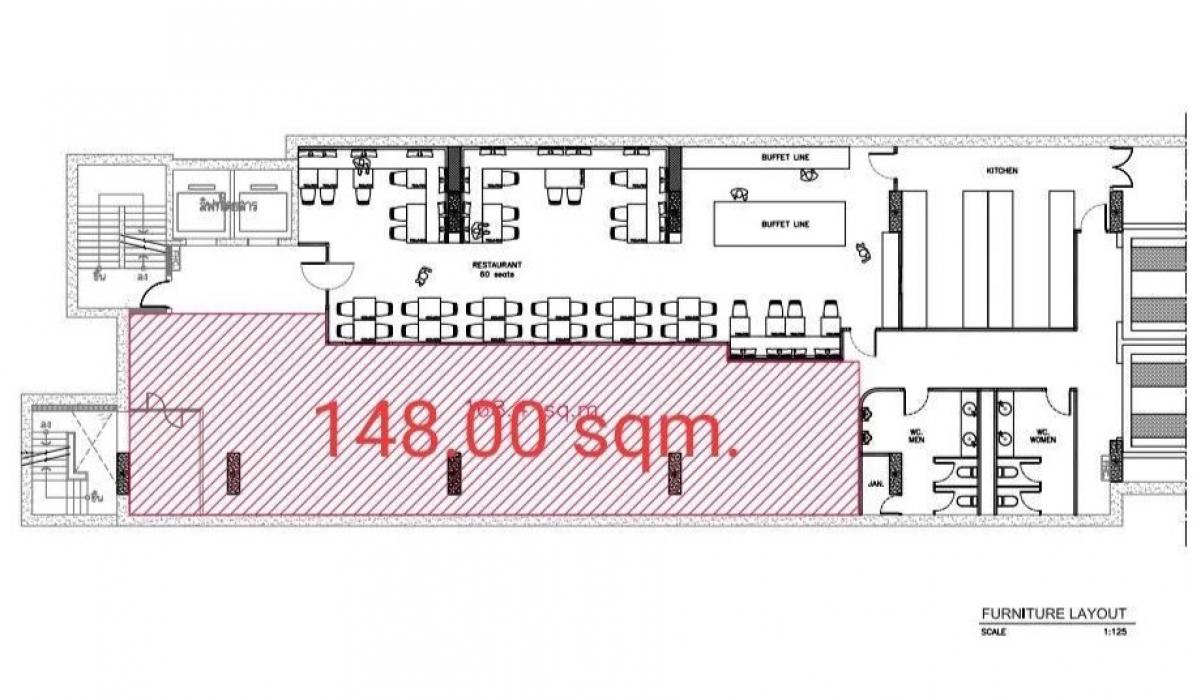 For RentRetail SpaceWitthayu, Chidlom, Langsuan, Ploenchit : Business area, business, B1, size 148 square meters, near BTS Ploenchit Station 500 meters and leading malls such as Central Chidlom, Central Embassy and One Bangkok near Polo Club.