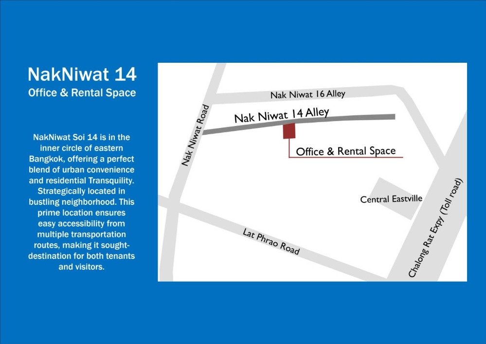 For RentShowroomChokchai 4, Ladprao 71, Ladprao 48, : Rent office studio, new showroom, never use Style Modern in Soi Nakniwat 14 Behind Central E Sawil