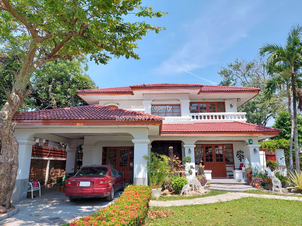 For SaleHouseSamut Prakan,Samrong : Special offer! Price reduced by 3 million baht. Large corner plot detached house, Ladawan Srinakarin.