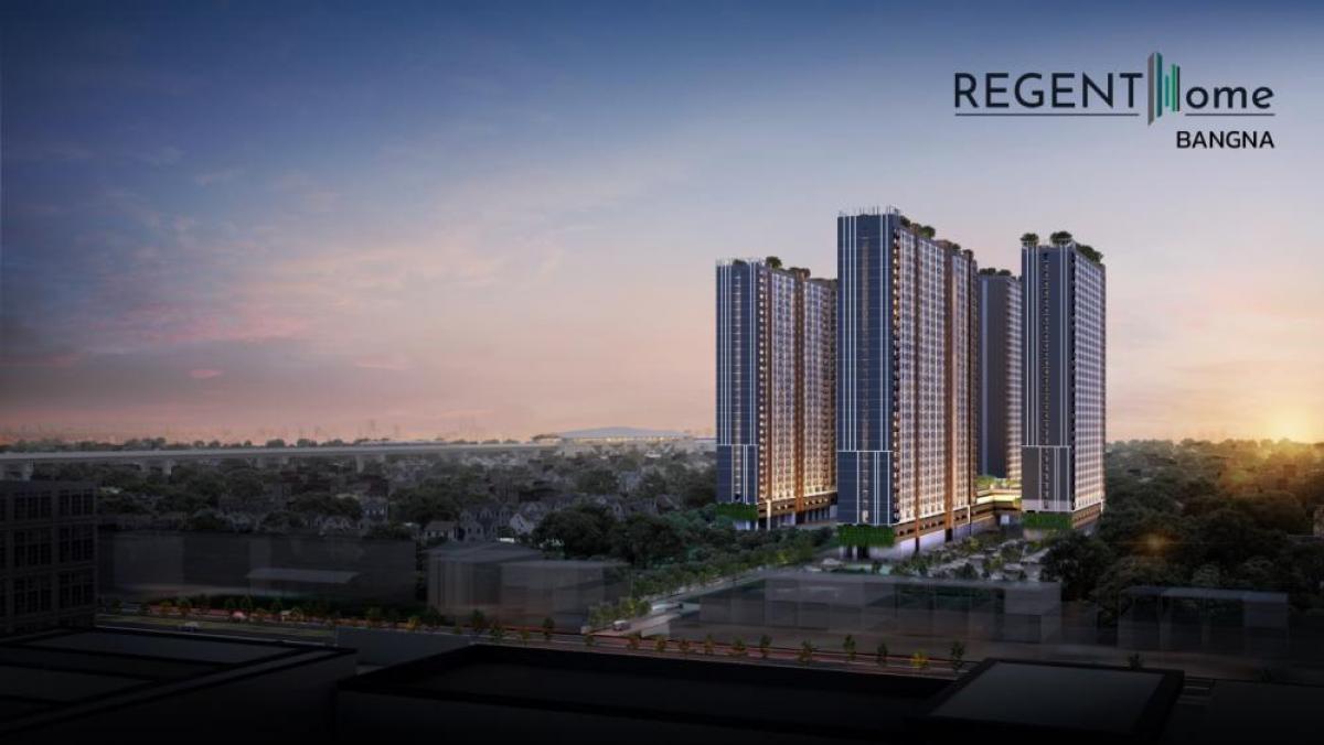 ขายดาวน์คอนโดบางนา แบริ่ง ลาซาล : เจ้าของขายเอง Regent home Bangna ห้องวิวสวน วิวสระ ตึก D ชั้น 26