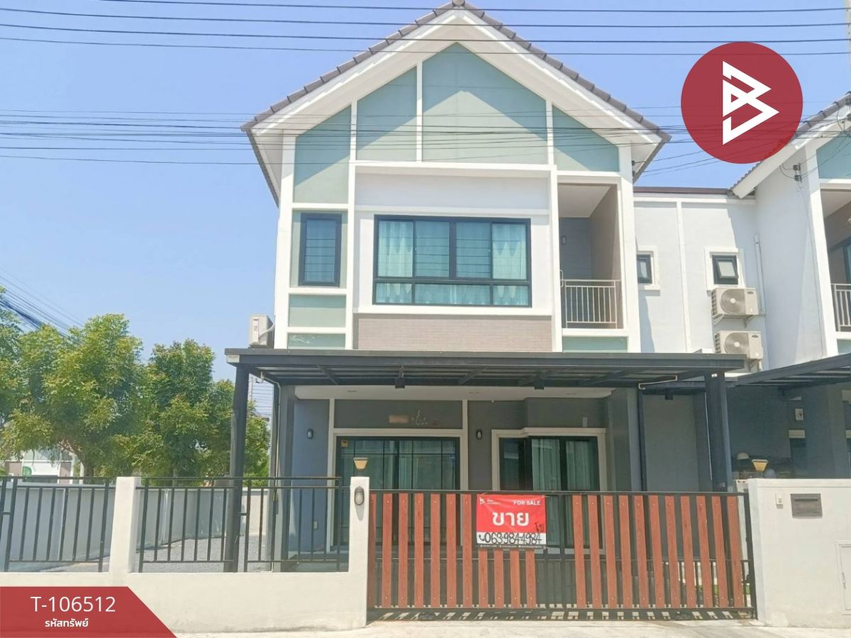 For SaleHouseChachoengsao : Twin house for sale in Sri Thep Village Bang Pakong (Srithep Village Bangpakong) Chachoengsao
