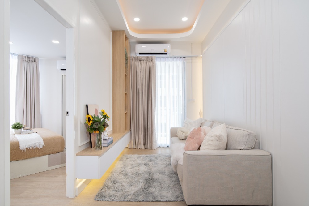 ขายคอนโดรามคำแหง หัวหมาก : ⭐🏠LP-379 ขายคอนโดฝักข้าวโพด ห้องขนาด 54 ตรม ในราคาน่ารัก | ผ่อนเบาๆ ผ่อนเพียง 6,xxx* เอาไปเลยห้องสวยพร้อมอยู่ | ห้องกั้นสัดส่วน 2 ห้องนอน | ใกล้ MRT ศรีกรีฑาเพียง 3 นาที