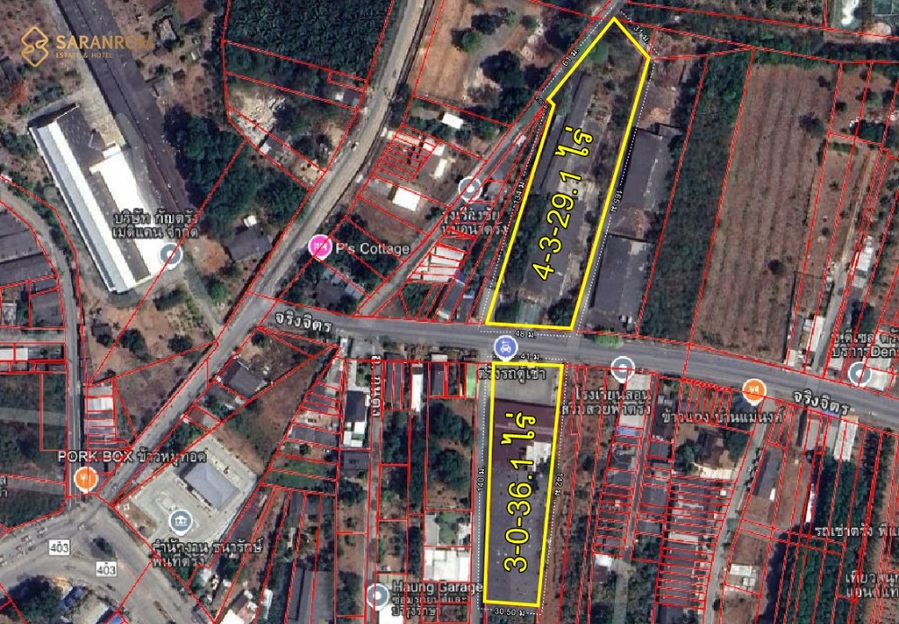 For SaleLandTrang : Land for sale in a prime location! Located on both sides of Jingjit Road, the economic center of Trang Province. Suitable for expanding a business, opening a factory, or developing a real estate project.