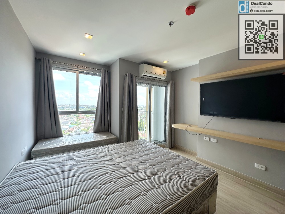 For RentCondoNonthaburi, Bang Yai, Bangbuathong : CASA027-New Room for Rental Condo @MRT, Bang Yai Intersection, Floor 12A, Tel 065-626-6997