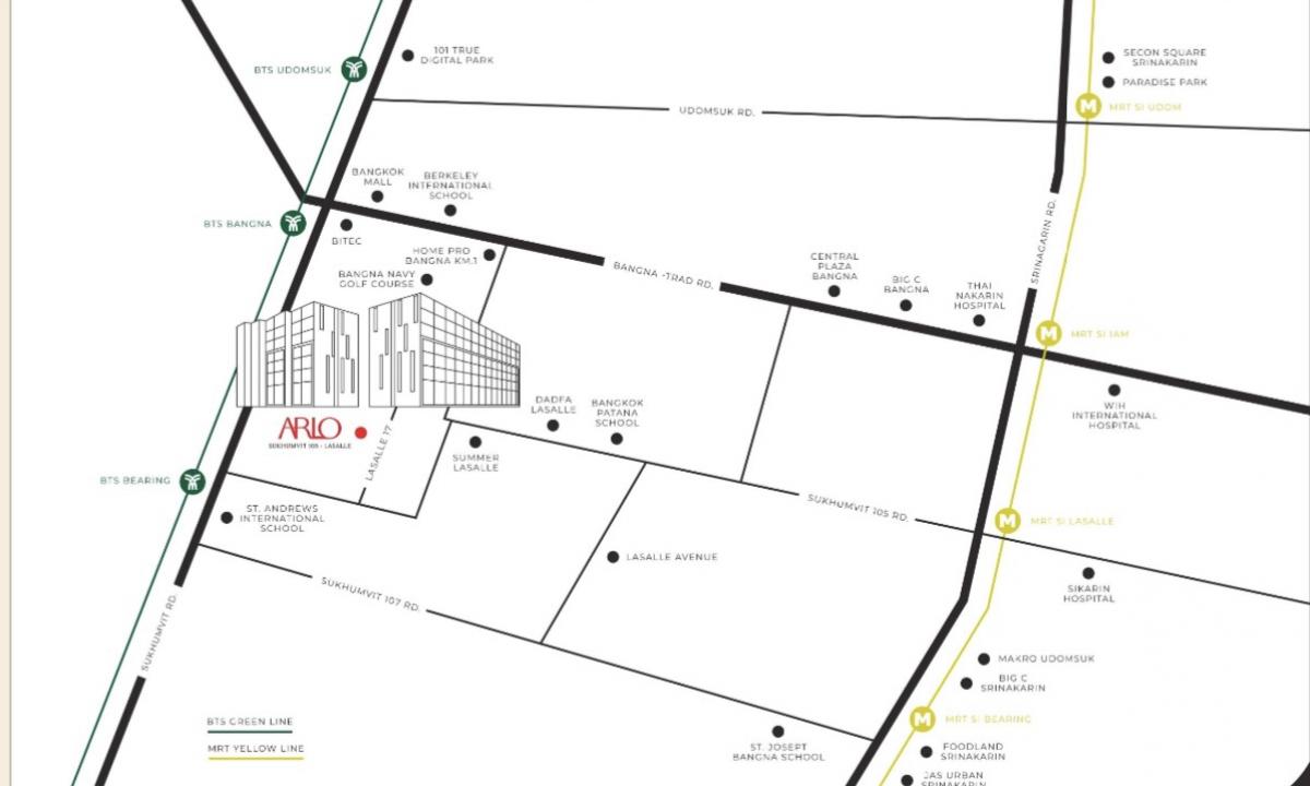 For SaleCondoBangna, Bearing, Lasalle : 🔥 Condo for sale Ready to stay in the 1st hand from the project. 📍 Arlo Lasalle 17 Sukhumvit 105🔹 25 square meters (1Bedroom) 🔹1 Bedroom 1 bathroom ❌ Price 2,590,000 baht ❌✅ Sell only 1,790,000 baht 🔹 Size 30 square meters (1Bedroom) 🔹1 Bedroom 1 bathroom