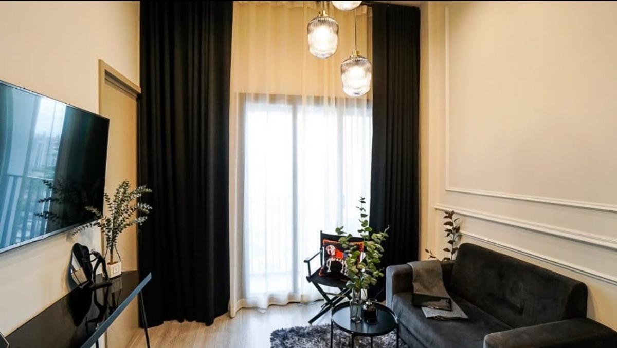 For RentCondoOnnut, Udomsuk : Rent The Line Sukhumvit 101, 1 bedroom, 1 bathroom, 28 sqm. Floor 17, price 19,000 baht. The river view is very beautiful.
