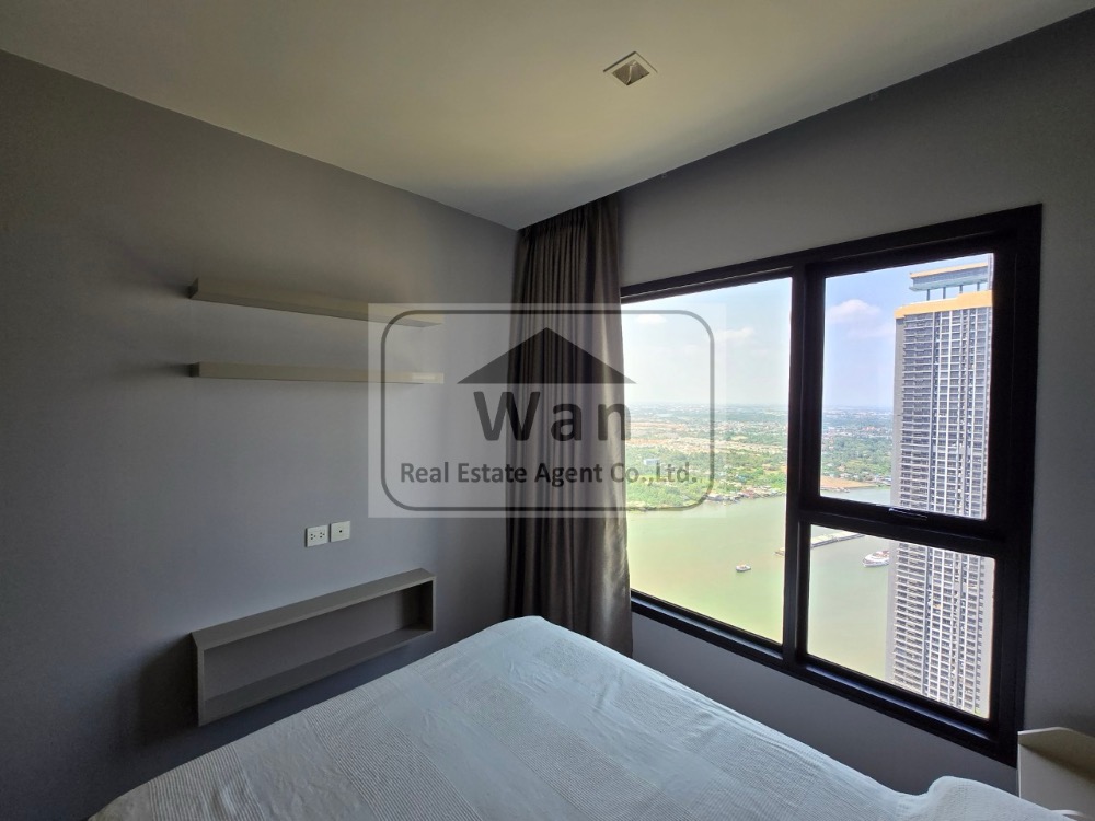 ให้เช่าคอนโดรัตนาธิเบศร์ สนามบินน้ำ พระนั่งเกล้า : ให้เช่า politan rive ชั้น 49 แบบ 2 ห้องนอน 52 ตร.ม. วิวแม่น้ำ ครบพร้อมอยู่