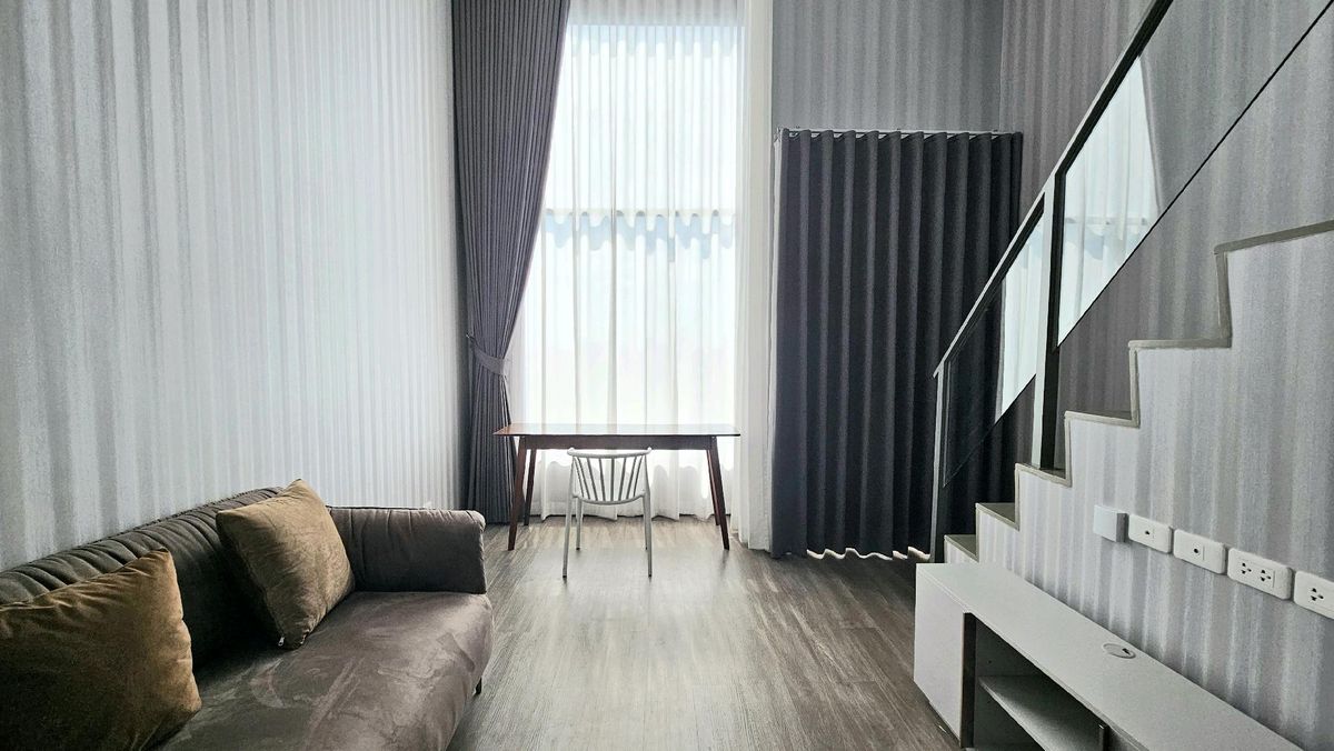For RentCondoKasetsart, Ratchayothin : 🔥For urgent rent🔥So Origin Kaset Interchange, view of Kasetsart University, beautiful room, fully furnished, next to BTS Kaset, ready to move in!