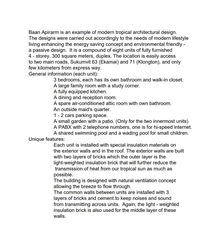 For RentHouseSukhumvit, Asoke, Thonglor : 📢👇petfriendly in Ekamai, for Rent Duplex 2 -storey, large detached house in the middle of Ekamai