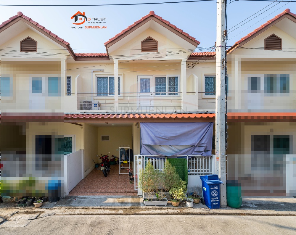 ขายทาวน์โฮมสมุทรปราการ สำโรง : ขาย ทาวน์เฮ้าส์ เฟื้องฟ้า 15 เฟส 4 หน้าบ้านไม่ชนหลังอื่น 3ห้องนอน