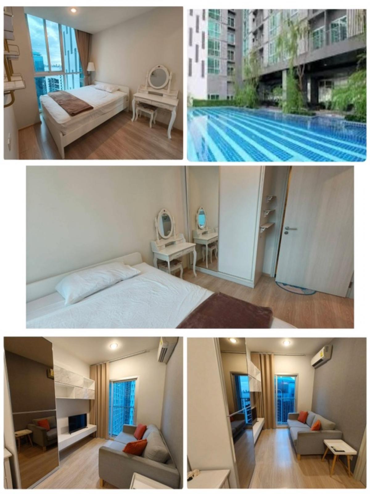 For RentCondoRatchadapisek, Huaikwang, Suttisan : 🎁 Ready to stay: 🍀 Noble Revol, Ratchada 1 🍀 🚇MRT Cultural Center 🍀 1 Bedroom 1 Bathroom, 1 living room 🍀 Floor 35🍀 Width 27 sqm.