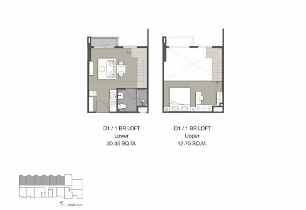For SaleCondoWongwianyai, Charoennakor : Narawa Chareon Nakhon, a condominium in the heart of the important area of ​​the Thonburi side On Charoen Nakhon Road, Loft 1 Bedroom, special price 4.29 MB. **