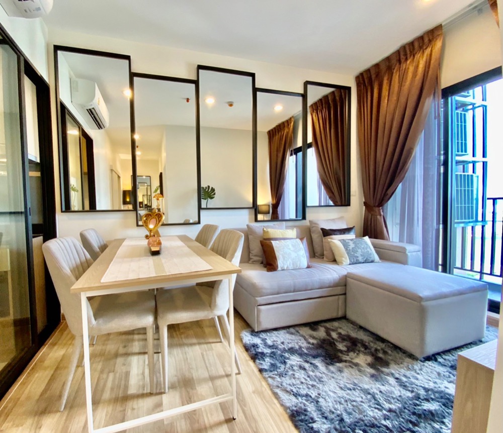 For RentCondoWongwianyai, Charoennakor : 🔥Urgent for rent🔥Niche Mono Charoen Nakhon Condo, 2 bedrooms, size 50 sq m, 25th floor, view of the curve of the Chao Phraya River. Suitable for relaxation Ready to move in, near Icon Siam.